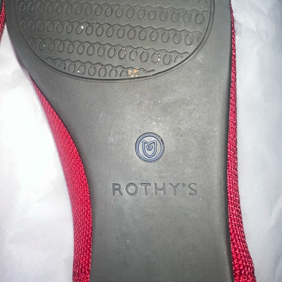 Rothy’s Bright Red The Point Flats - Picture 4 of 4